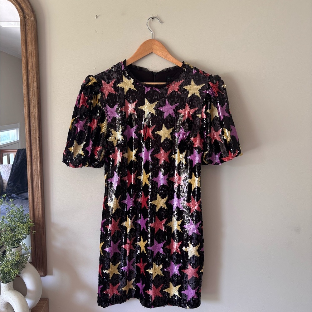 Endless Rose Multicolor Star Sequin Dress